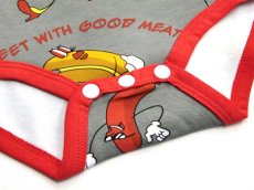 画像4: ホットドッグGRAY ロンパース/半袖 (4)