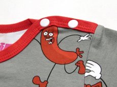画像5: ホットドッグGRAY ロンパース/半袖 (5)