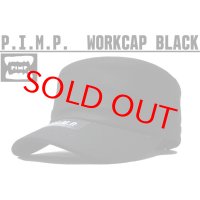 PIMP LOGO WORK CAP BLACK