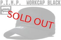 PIMP LOGO WORK CAP BLACK