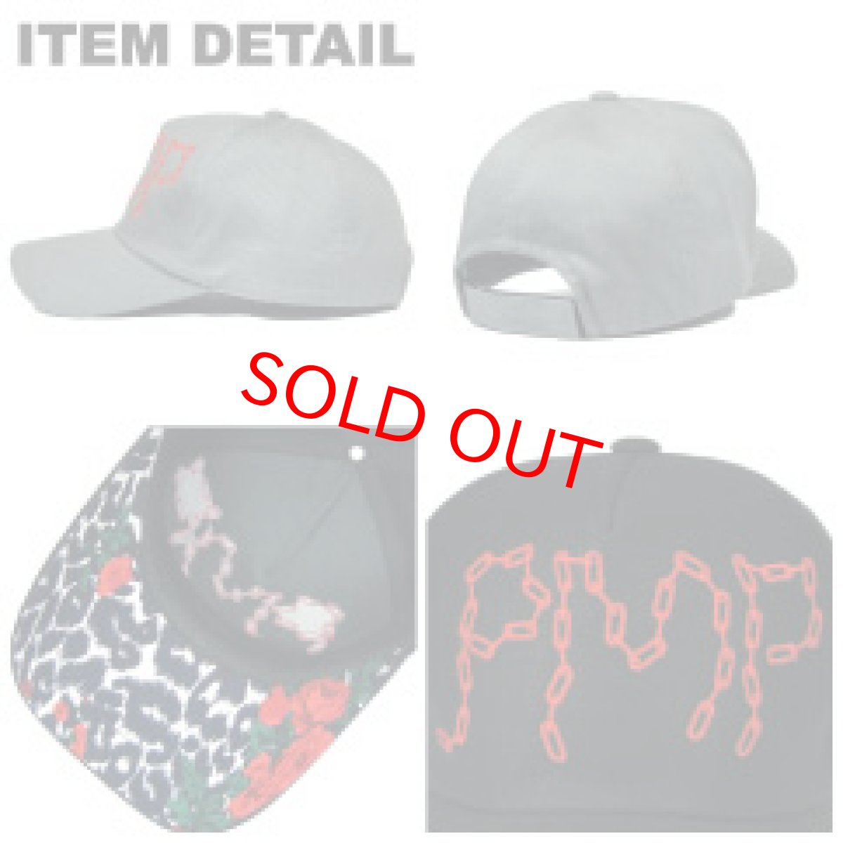 画像3: PIMP CHAIN CAP GRAY/BLACK (3)