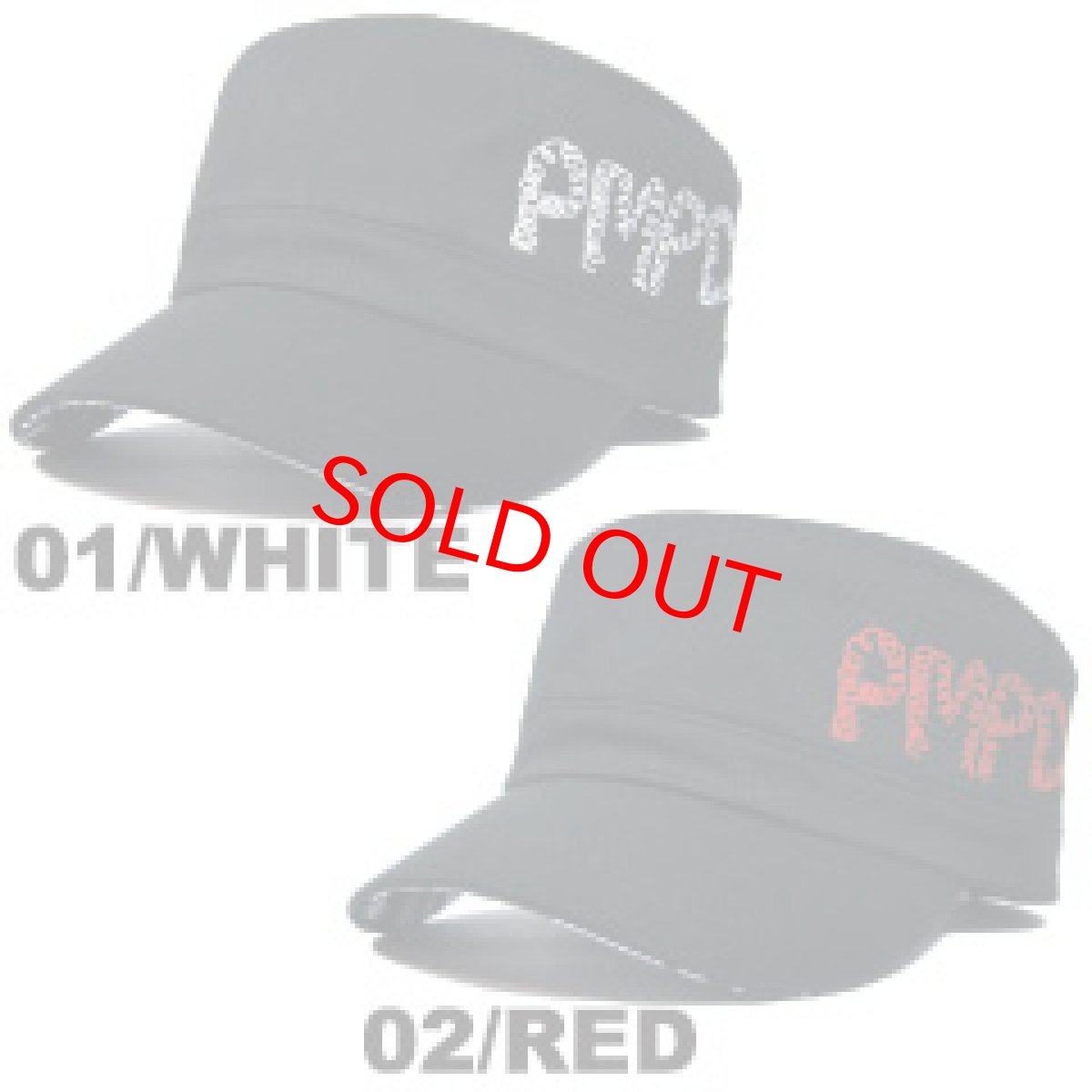 画像2: PIMP DUST-2 WORK CAP WHITE/RED (2)