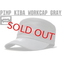 PIMP KIBA LOGO WORK CAP GRAY