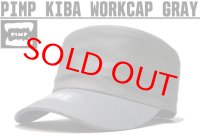 PIMP KIBA LOGO WORK CAP GRAY