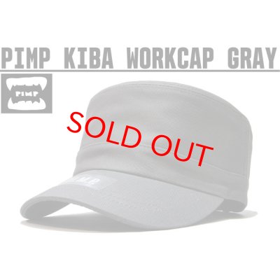 画像1: PIMP KIBA LOGO WORK CAP GRAY