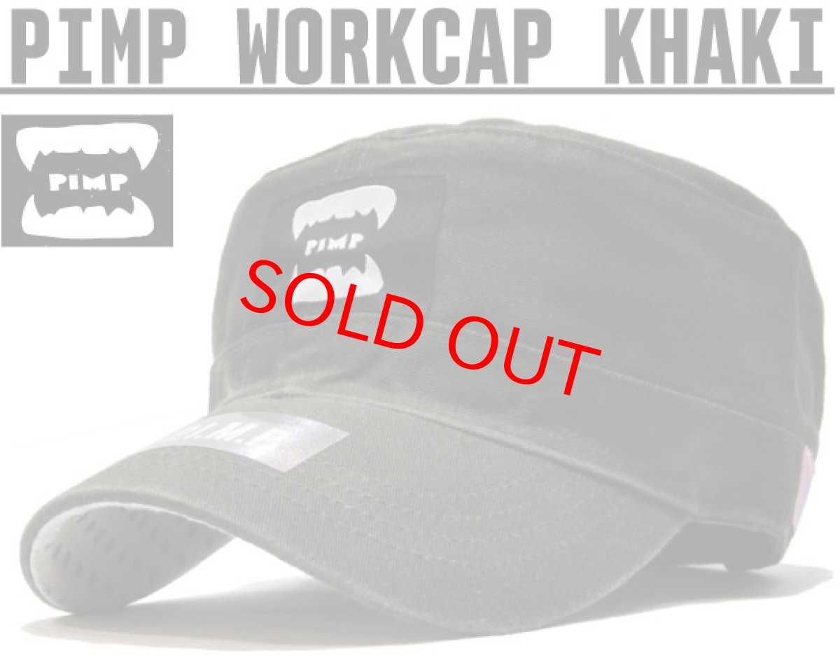 画像1: PIMP WORK CAP KHAKI (1)