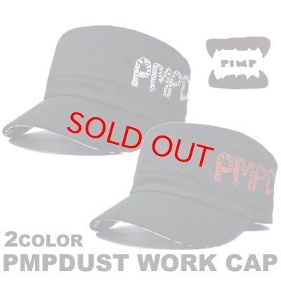 画像1: PIMP DUST-2 WORK CAP WHITE/RED