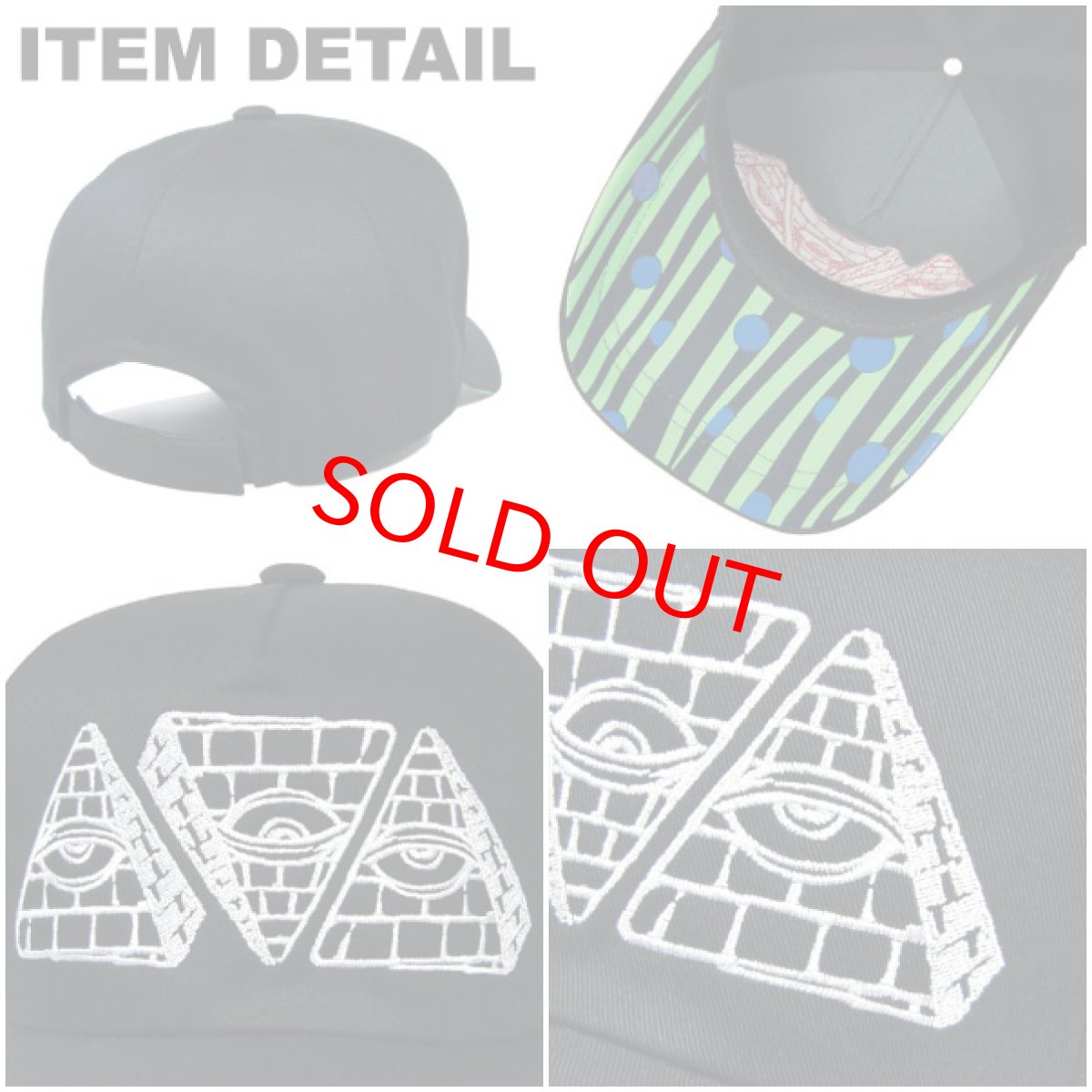 画像2: PIMP PYRAMID CAP BLACK (2)