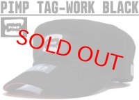 PIMP TAG WORK CAP BLACK