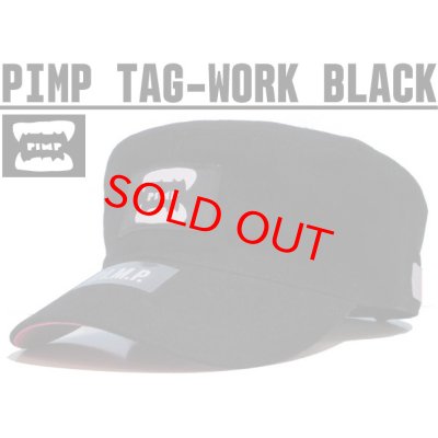 画像1: PIMP TAG WORK CAP BLACK