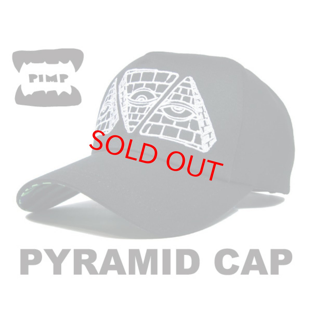 画像1: PIMP PYRAMID CAP BLACK (1)