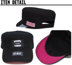 画像2: PIMP TAG WORK CAP BLACK (2)