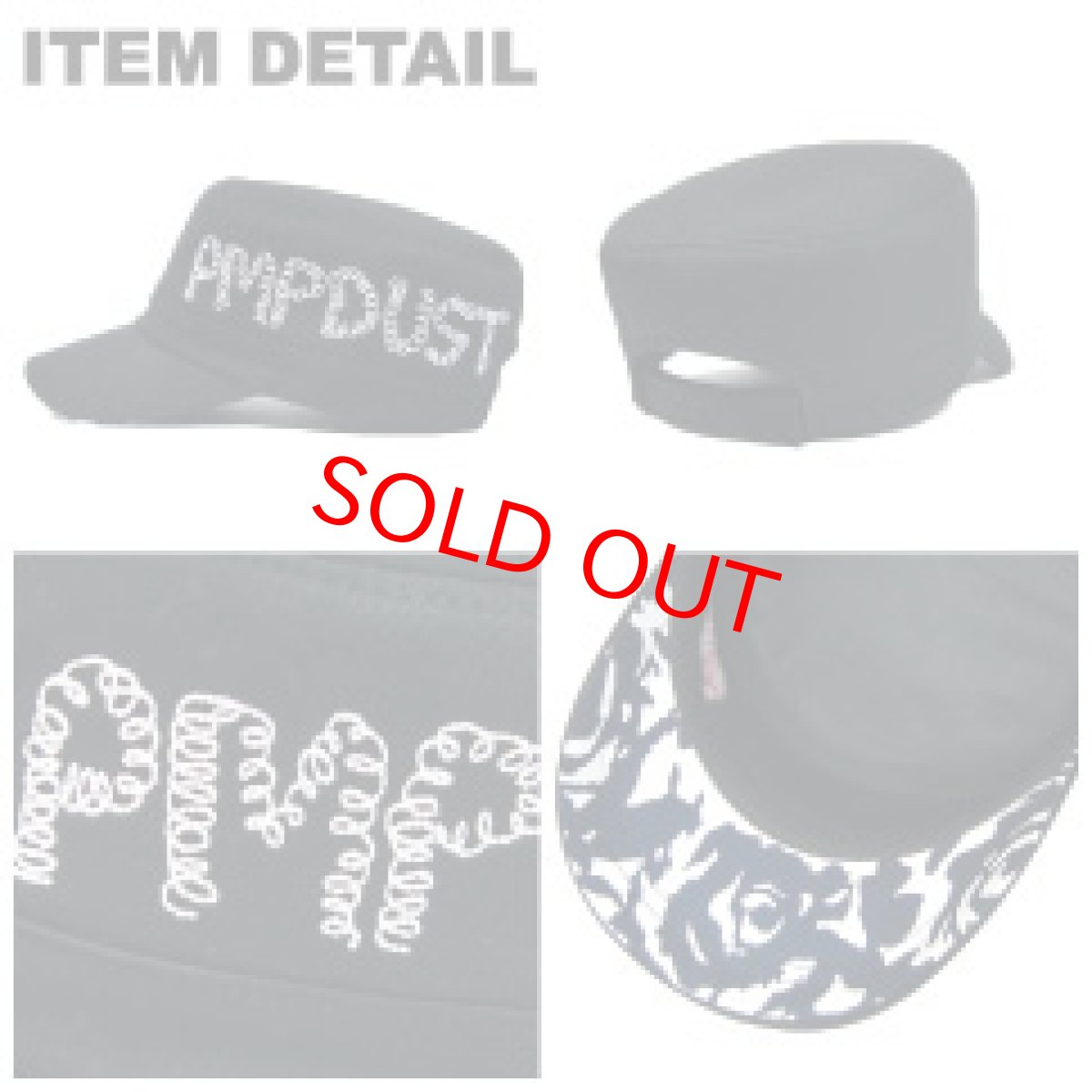 画像3: PIMP DUST-2 WORK CAP WHITE/RED (3)