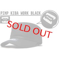 PIMP KIBA LOGO WORK CAP BLACK