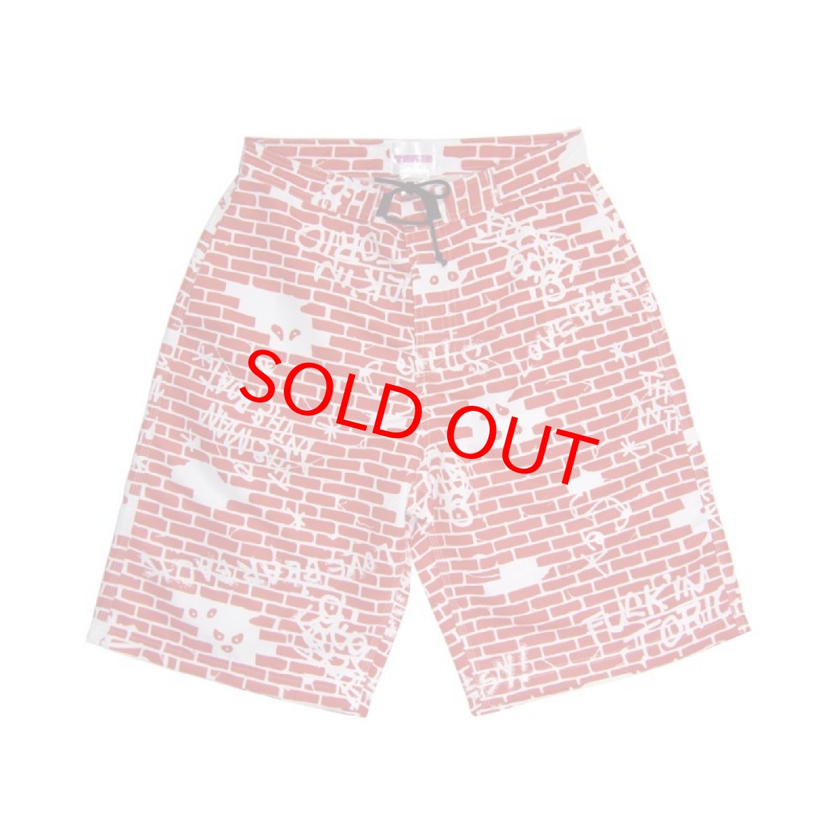 画像1: DED STOCK ！！サーフパンツ ブロック　RED (1)
