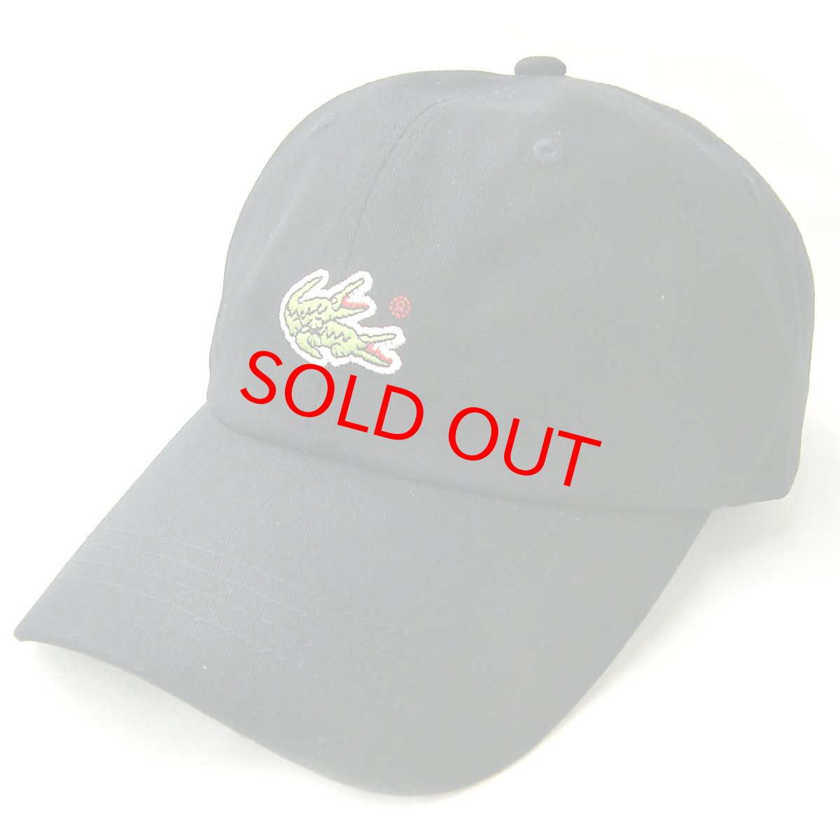 画像1: STRAPBACK CAP ワニ BLACK (1)