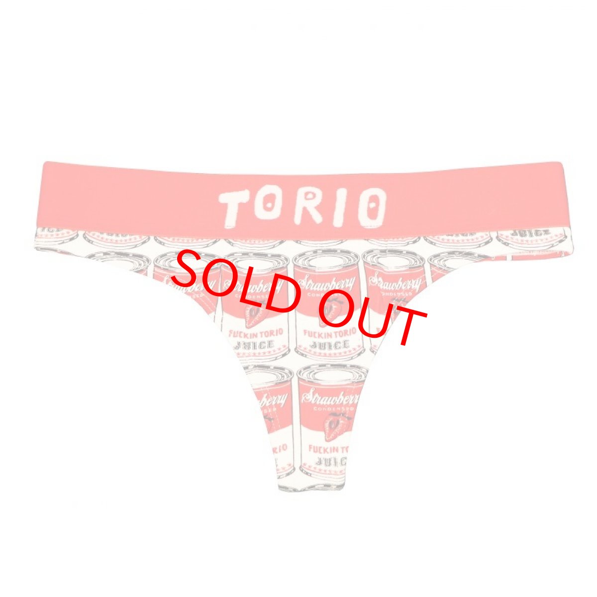 画像1: LADY’S イチゴ缶Tバック (1)