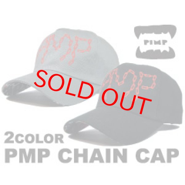 画像1: PIMP CHAIN CAP GRAY/BLACK (1)