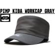 画像1: PIMP KIBA LOGO WORK CAP GRAY (1)