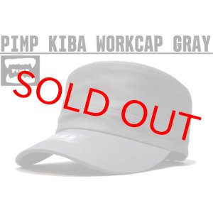 画像: PIMP KIBA LOGO WORK CAP GRAY