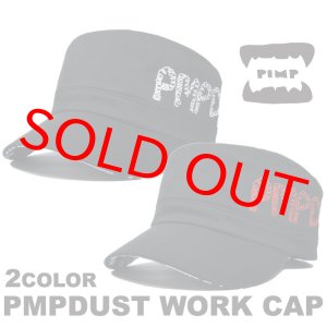 画像: PIMP DUST-2 WORK CAP WHITE/RED