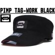 画像1: PIMP TAG WORK CAP BLACK (1)