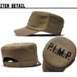 画像2: P.I.M.P LOGO WORK CAP CAMEL (2)